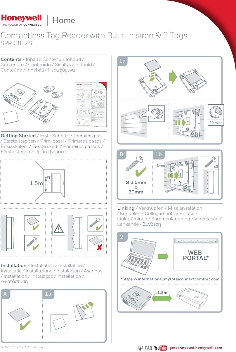 Honeywell SPR-S8EZS User manual Honeywell SPR-S8EZS User manual