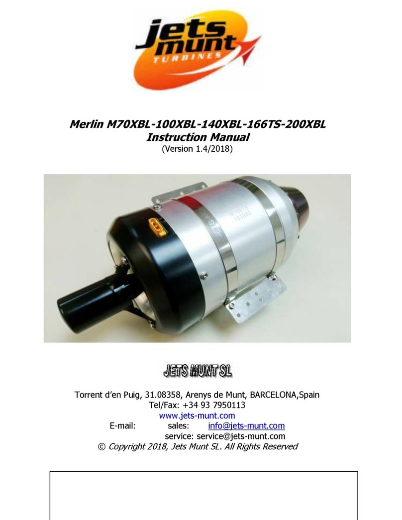 Jets Munt MERLIN M70XBL instruction manual