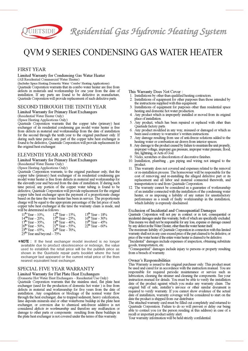 Quietside QVM 9-090W1-NG manual