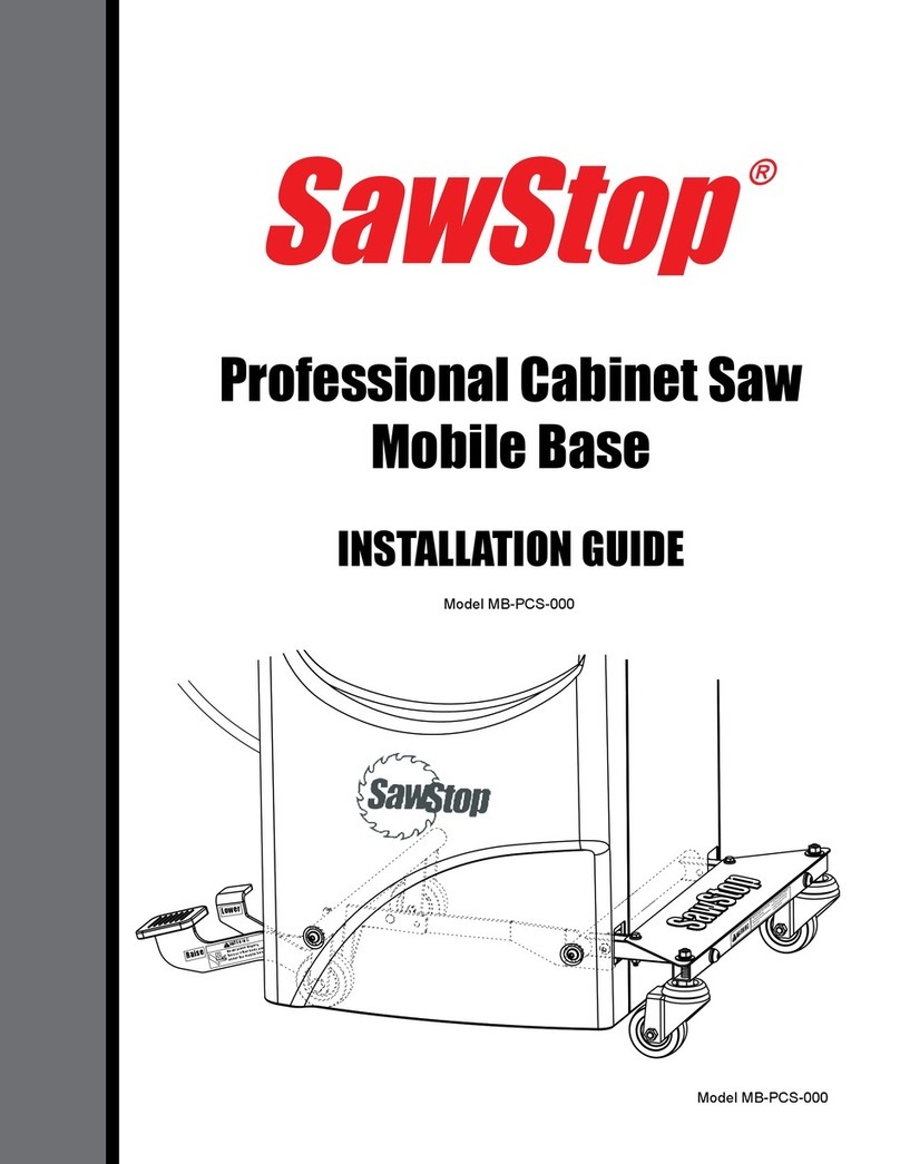 SawStop MB-PCS-000 installation guide