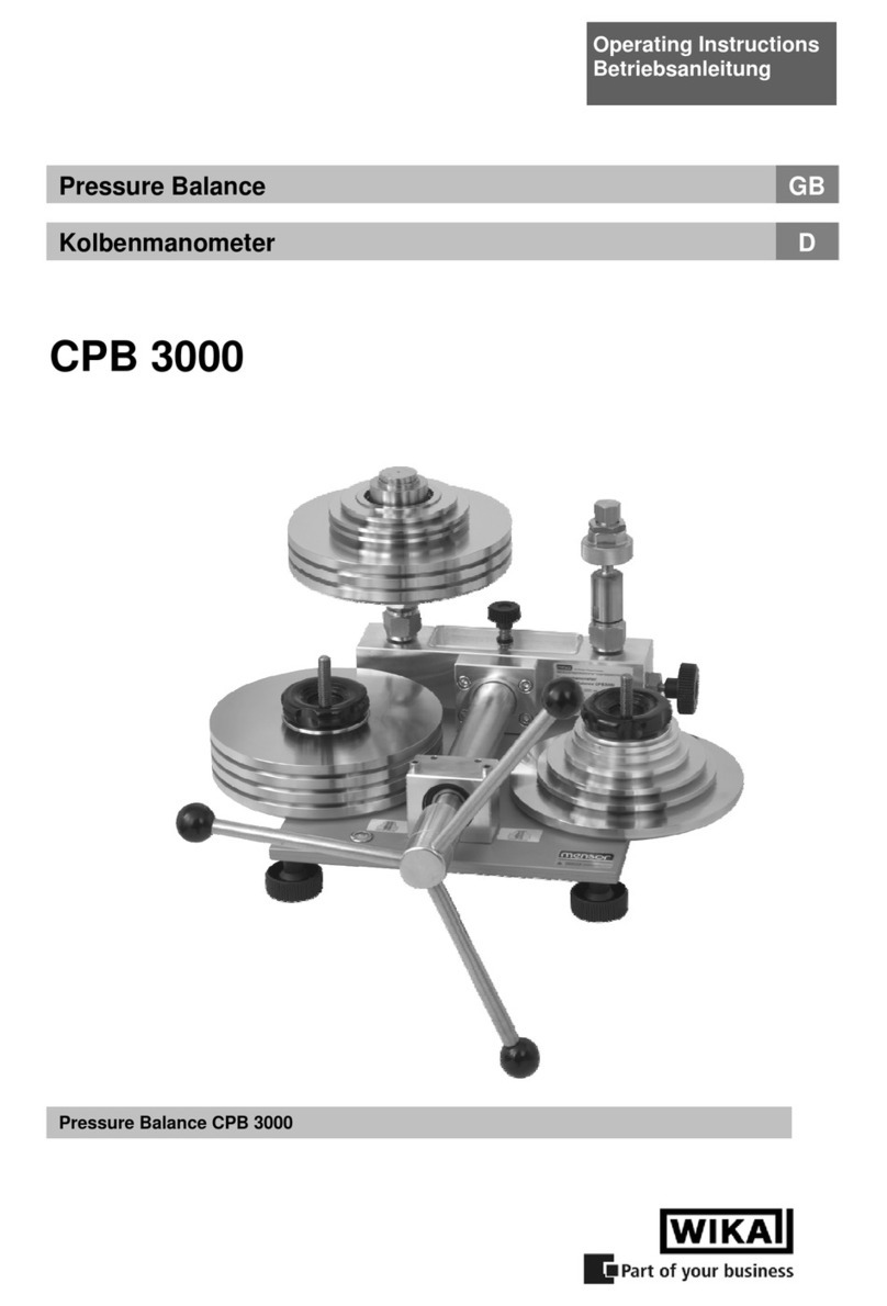 WIKA CPB 3000 operating instructions
