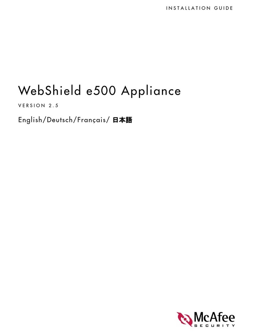 McAfee WebShield e500 installation guide
