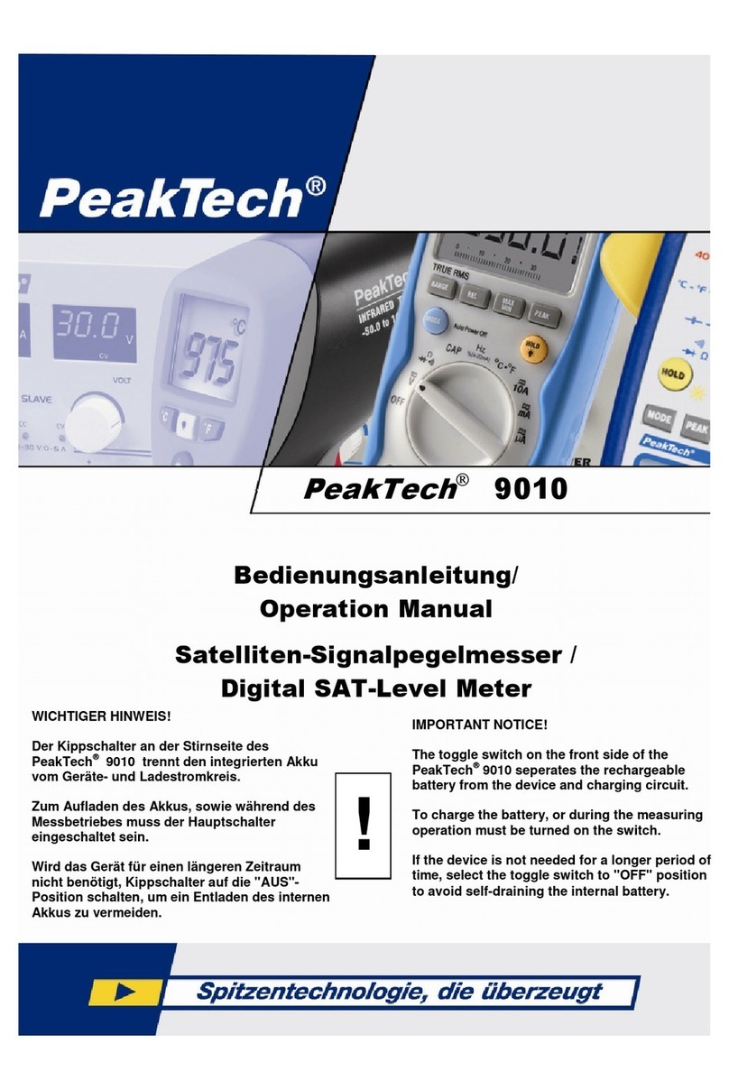 PeakTech 9010 User manual PeakTech 9010 User manual