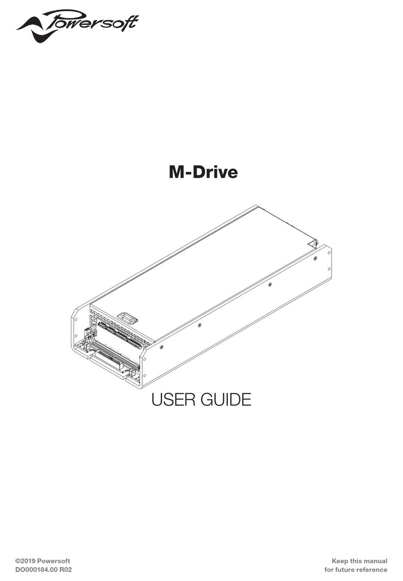 powersoft M-Drive Series user guide