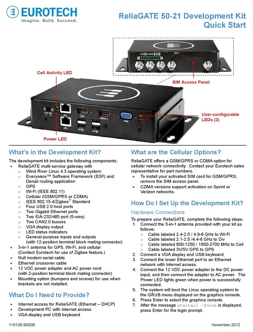 Eurotech ReliaGATE 50-21 quick start