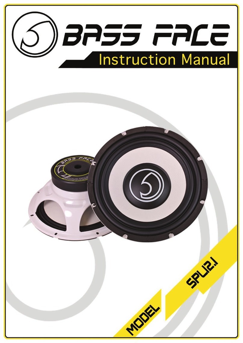 BASSFACE SPL12.1 instruction manual