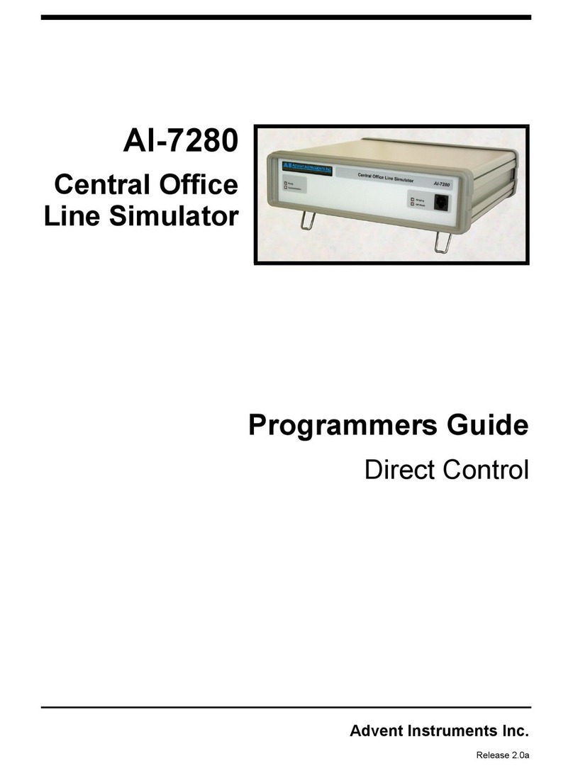 Advent Instruments AI-7280 Programmer's guide