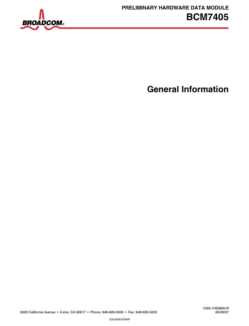 Broadcom BCM7405 Configuration guide Broadcom BCM7405 Configuration guide