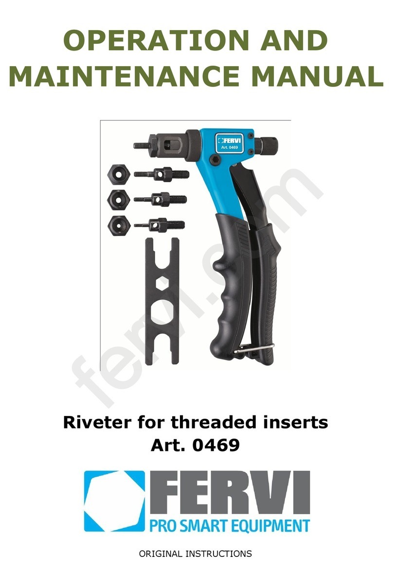 Fervi 0469 Operation and maintenance manual