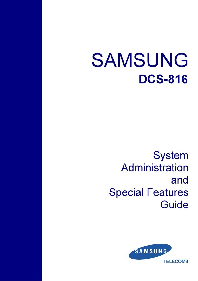 Samsung DCS-816 Specification sheet