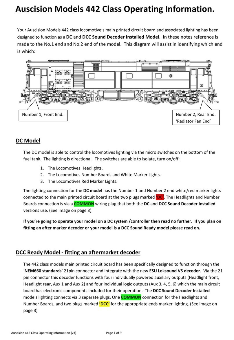 Auscision 442 Class Operating information Auscision 442 Class Operating information