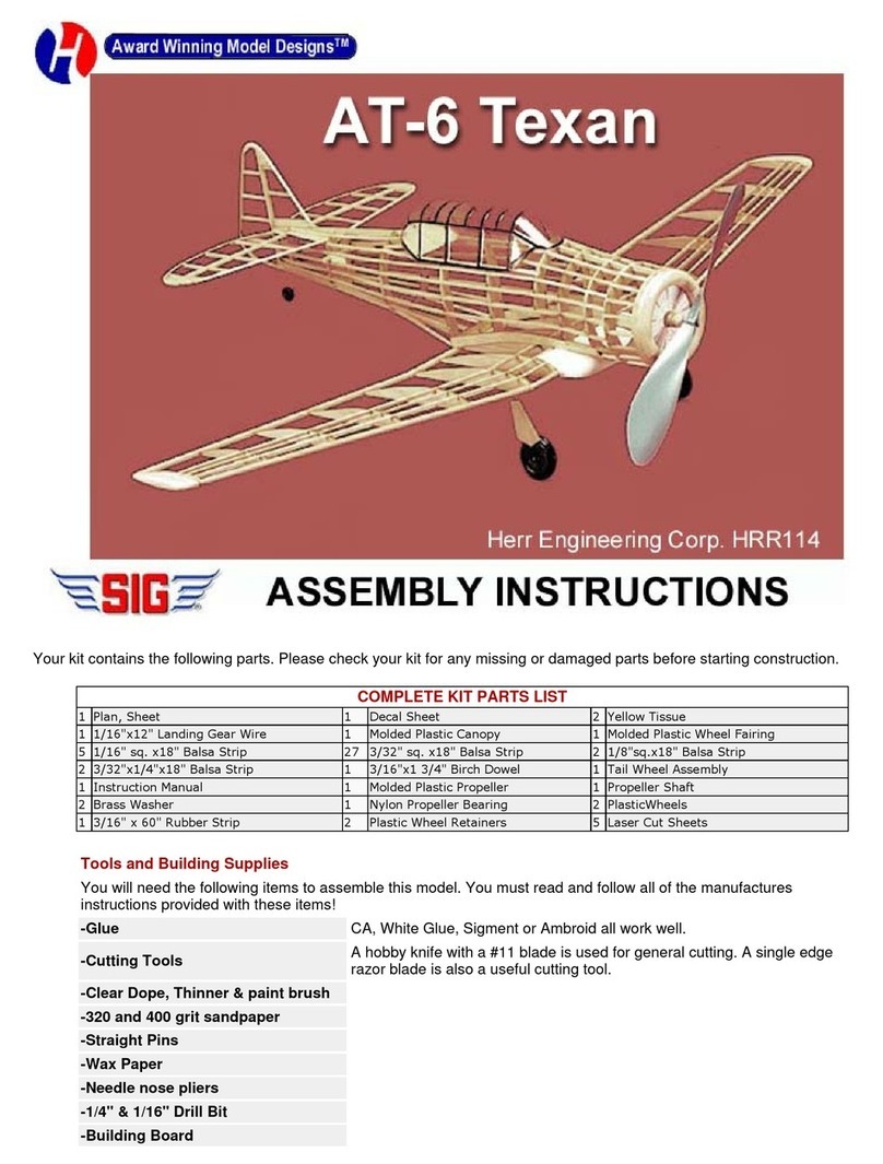 Herr Engineering AT-6 Texan Assembly instructions