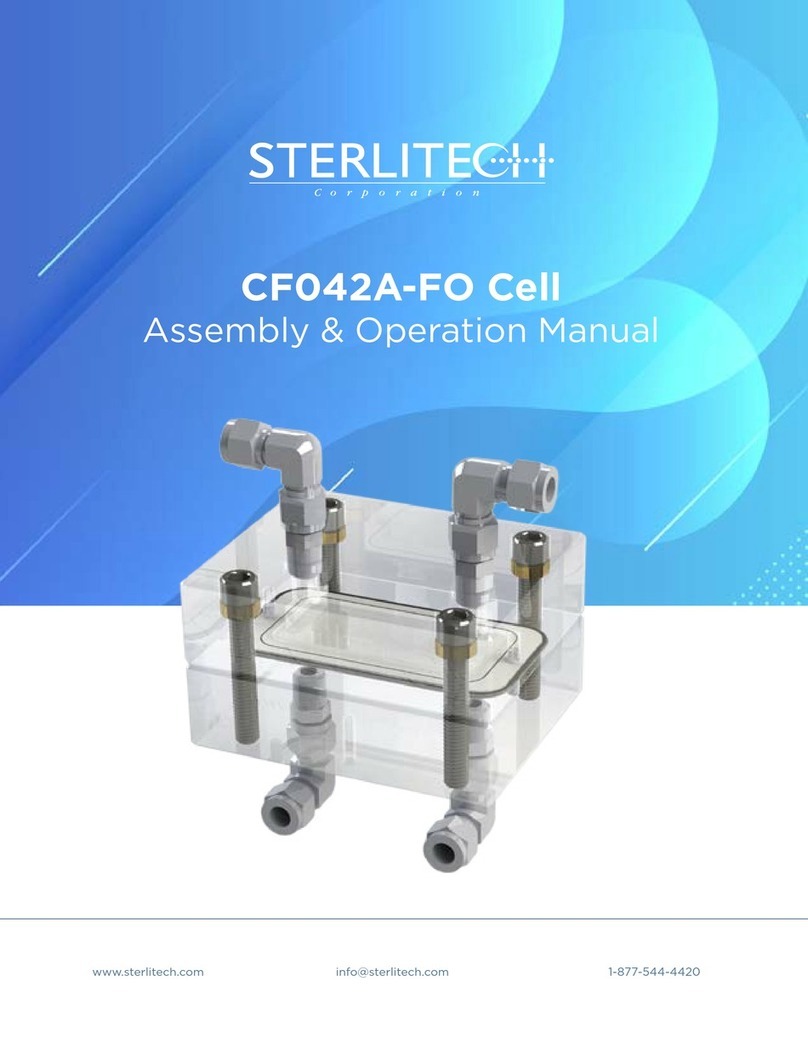Sterlitech CF042A-FO Cell Assembly & operation manual Sterlitech CF042A-FO Cell Assembly & operation manual