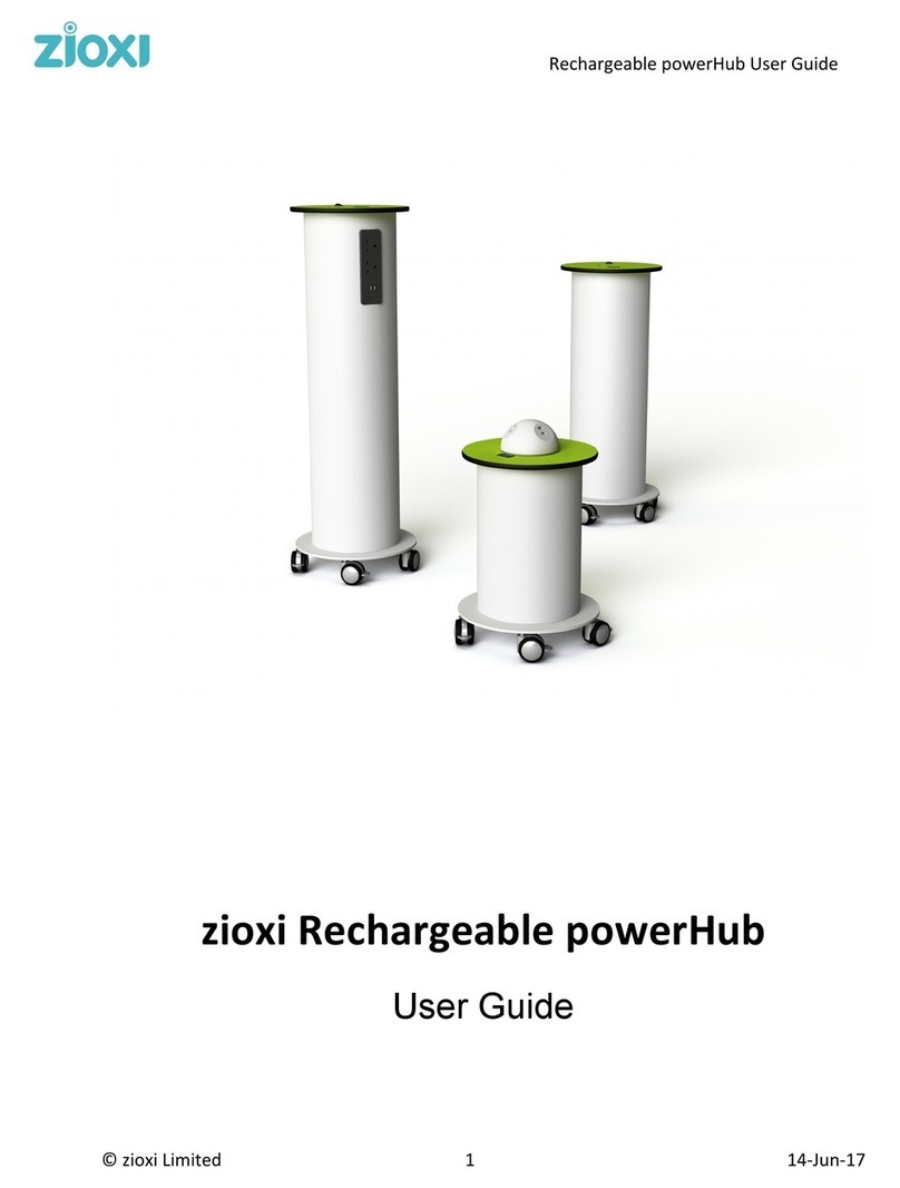 zioxi Rechargeable powerHub user guide