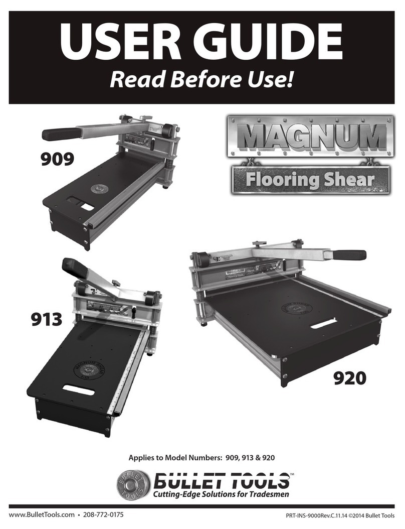 Bullet tools Magnum 909 User manual