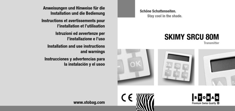 Stobag SKIMY SRCU Series Installation and use instructions and warnings