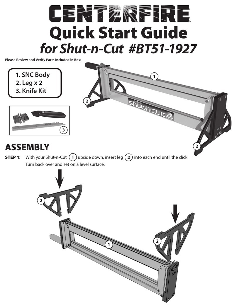 Bullet tools CenterFire Shut-n-Cut User manual