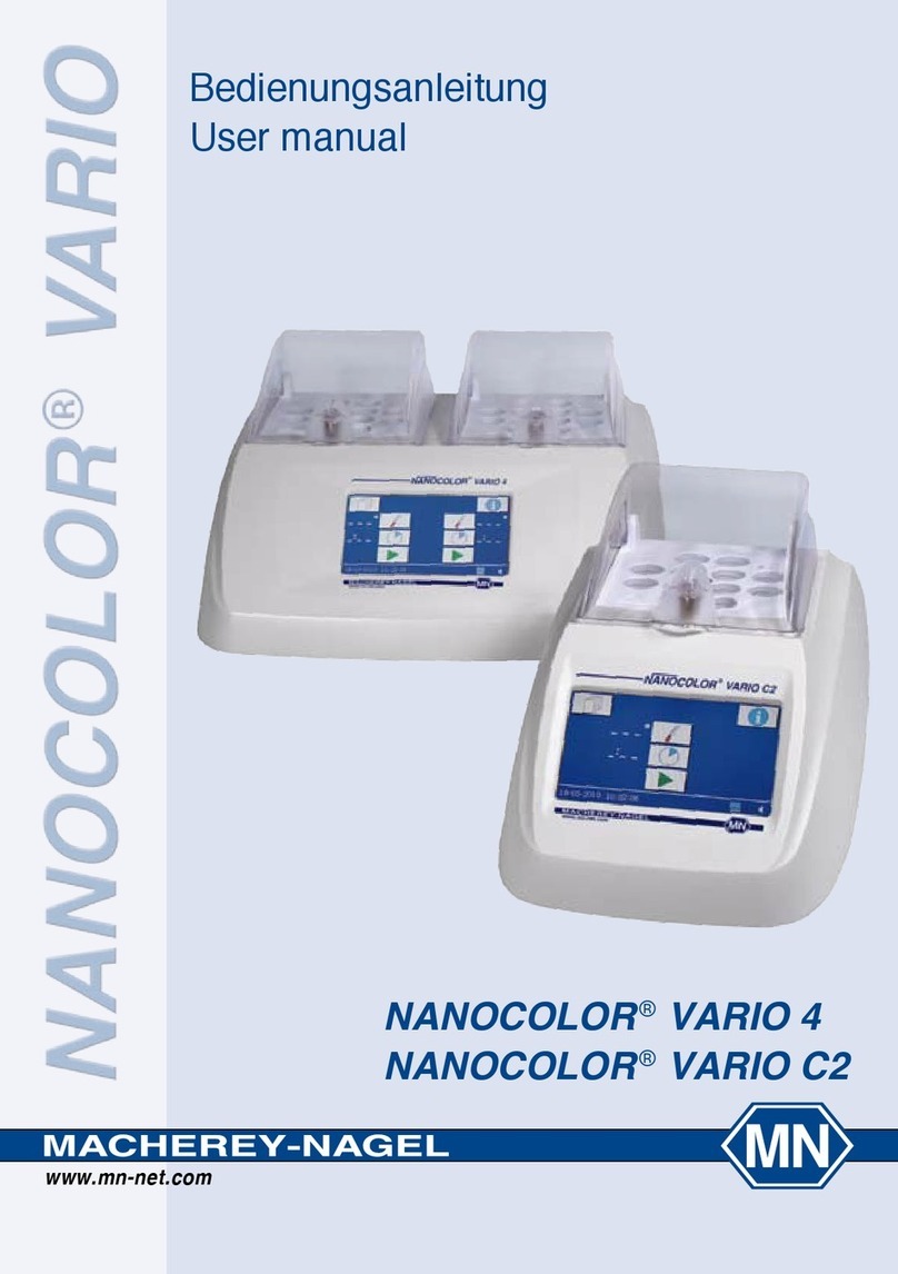 Macherey-Nagel Nanocolor Vario 4 User manual