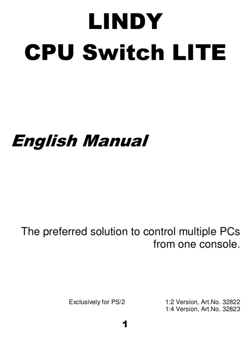 Lindy CPU Switch Lite User manual Lindy CPU Switch Lite User manual