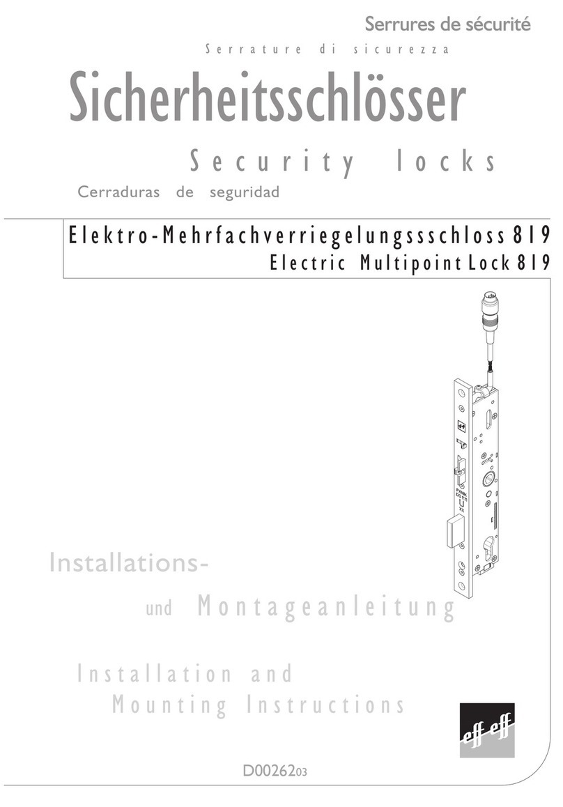 effeff 819 Installation and mounting instructions