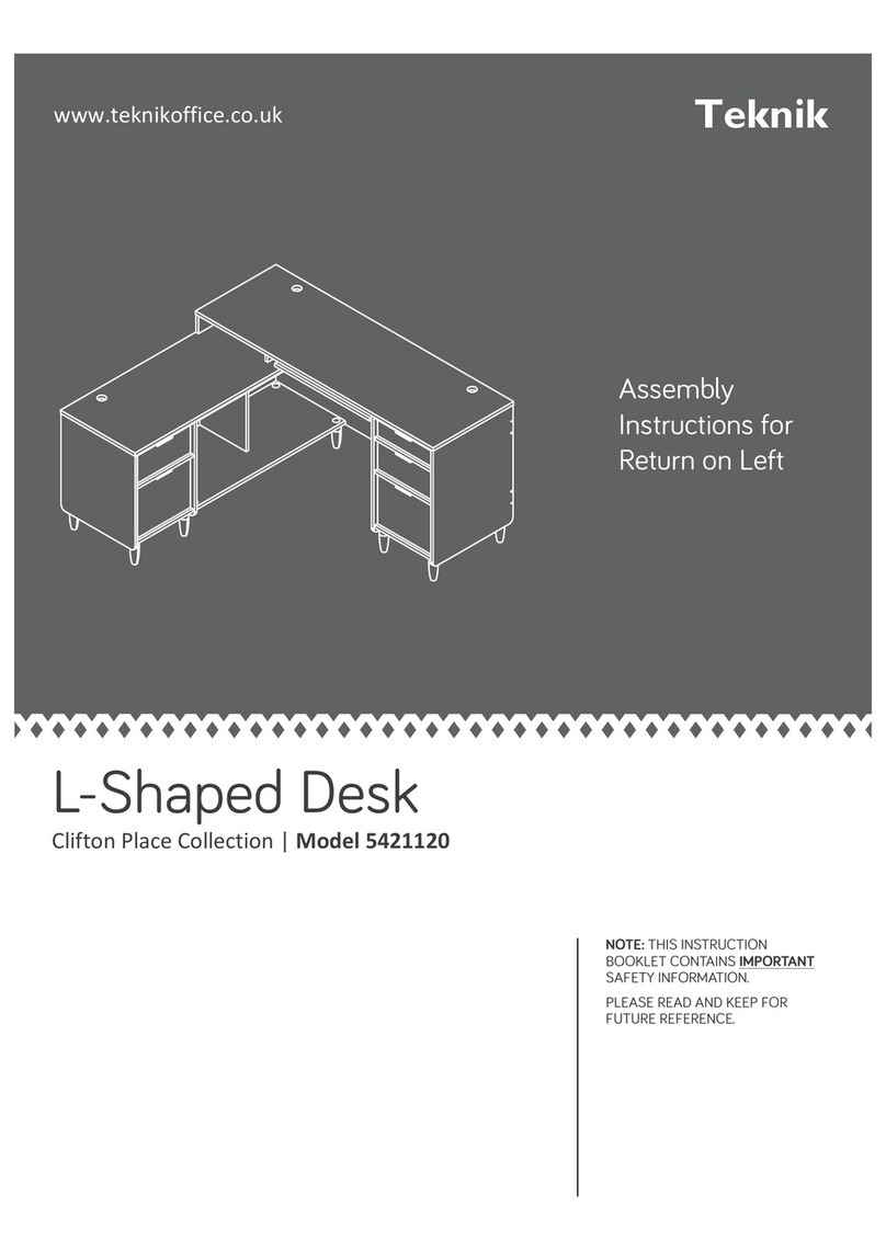 Teknik 5421120 Assembly Instructions for Return on Left