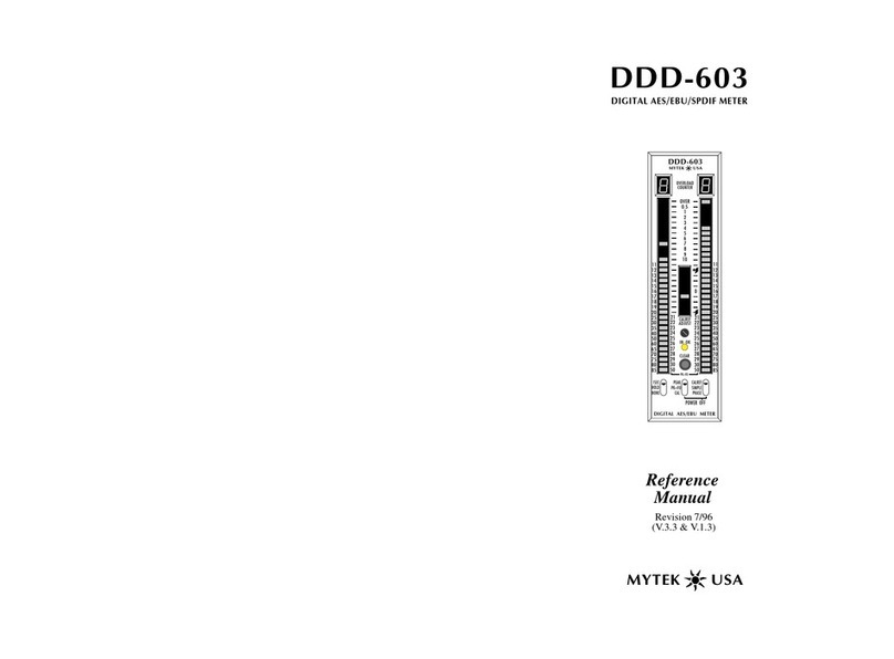 MyTek DDD-603 Reference manual