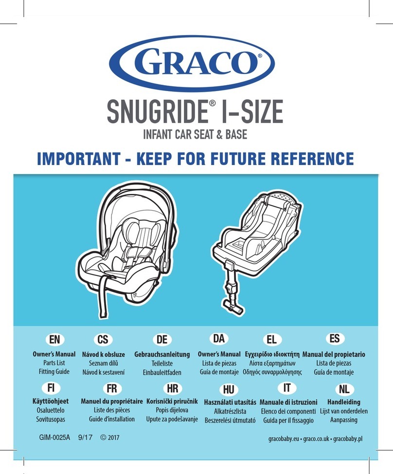 Graco SNUGRIDE I-SIZE owner's manual