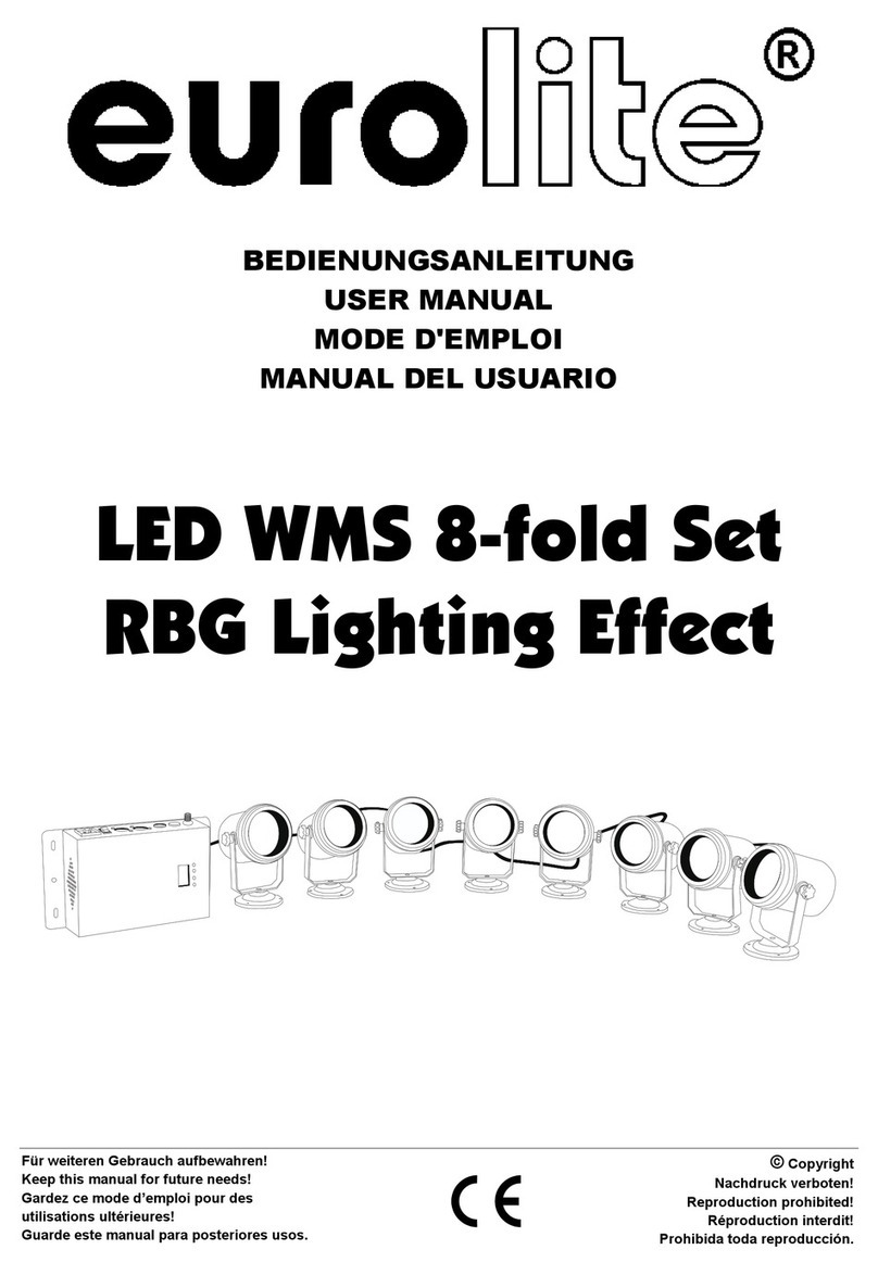 EuroLite LED WMS 8-fold Set RBG User manual