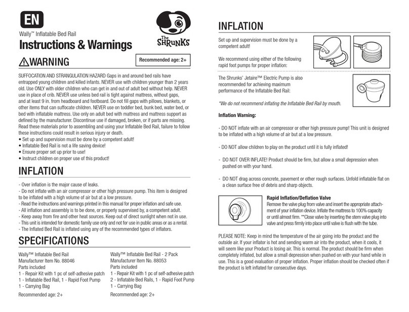 The Shrunks Wally Instructions & warnings