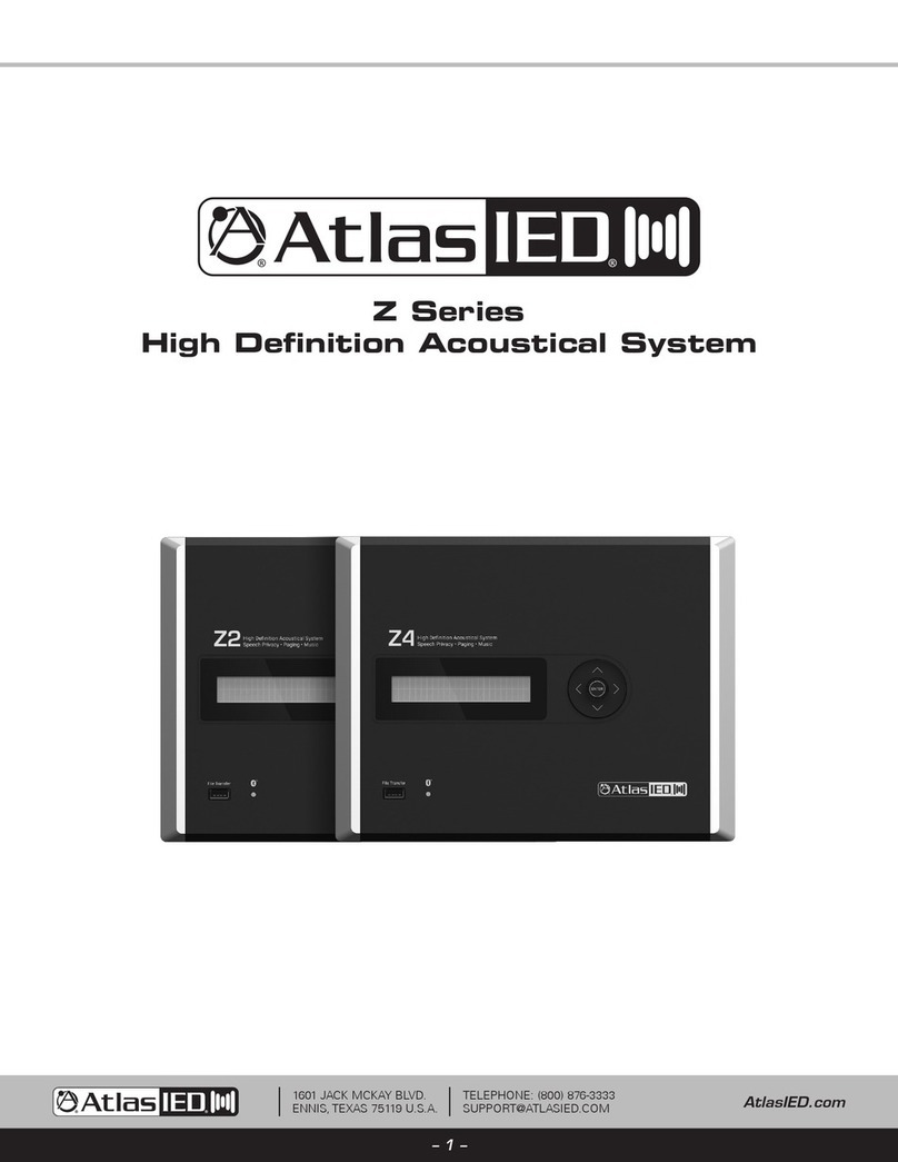 Atlas IED Z Series owner's manual