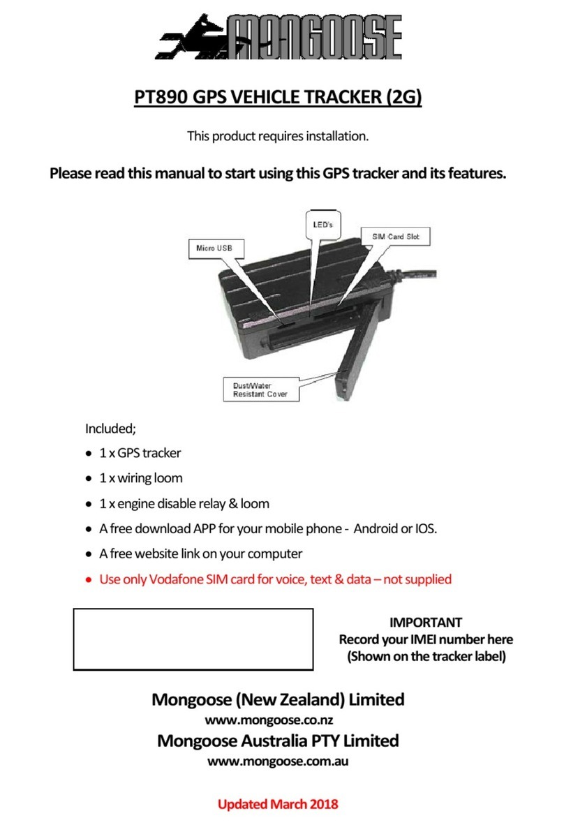 Mongoose PT890 User manual