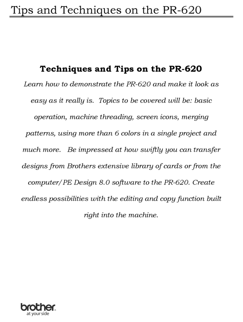 Brother PR-620 Assembly instructions