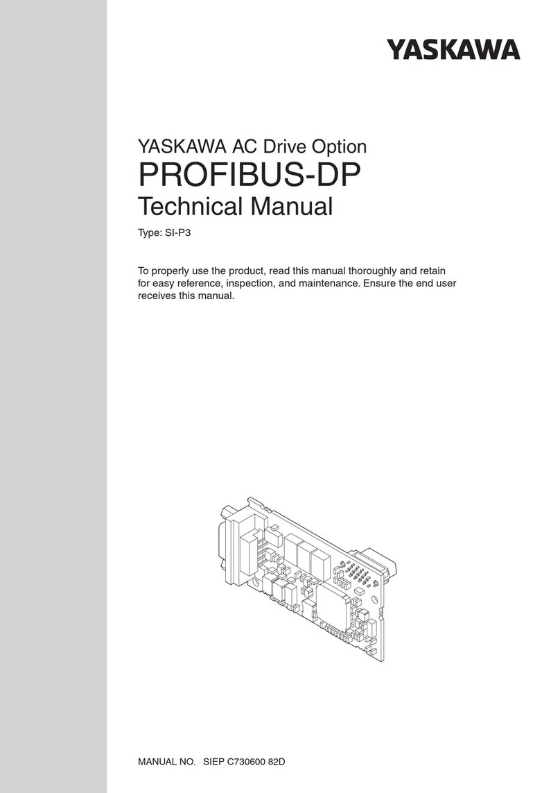 YASKAWA PROFIBUS-DP SI-P3 User manual YASKAWA PROFIBUS-DP SI-P3 User manual