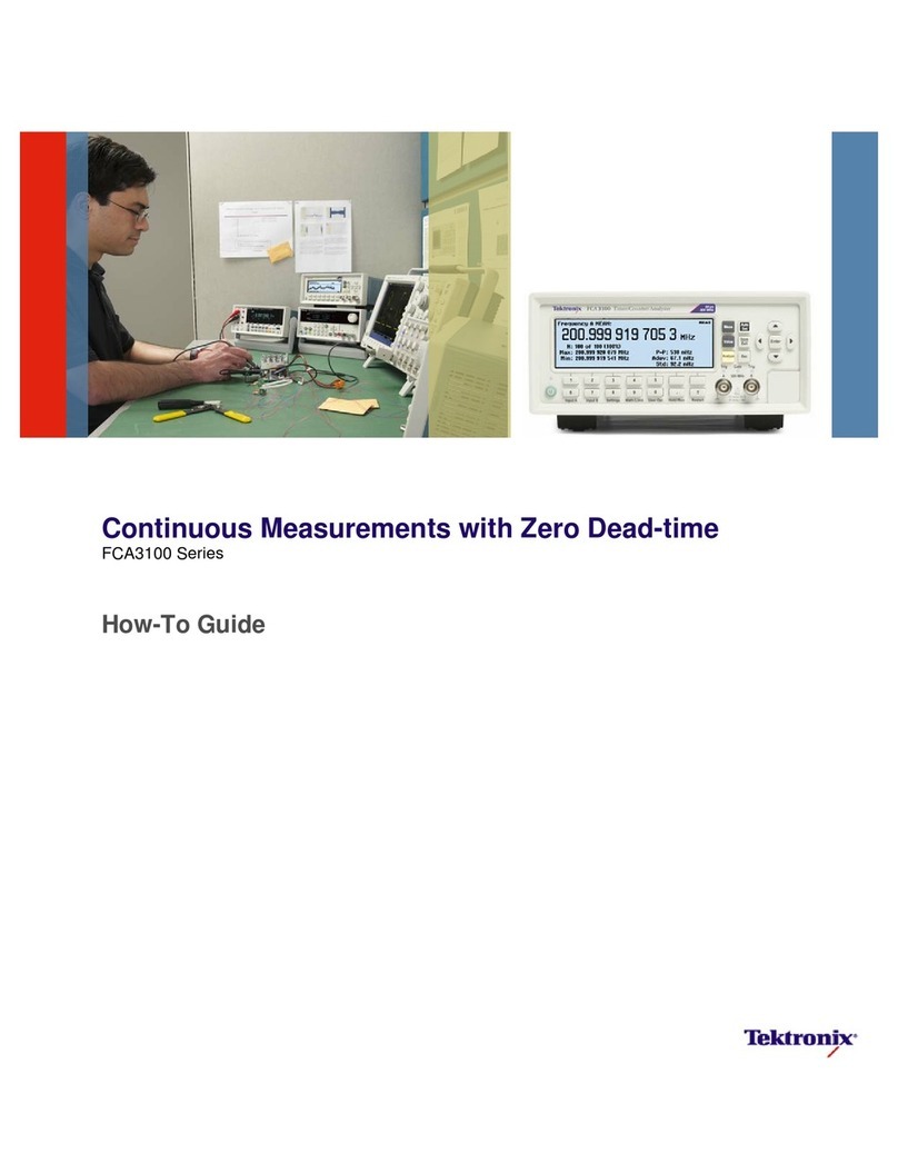 Tektronix FCA3100 Series Administrator Guide