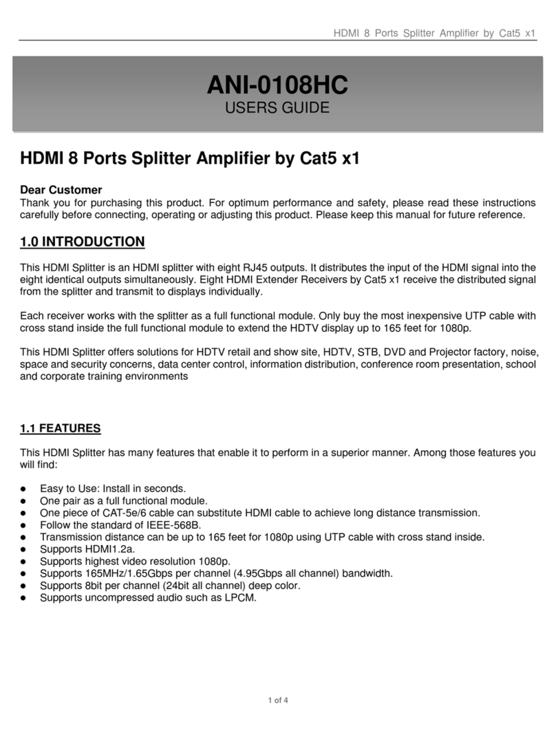 Shinybow USA ANI-0108HC user guide