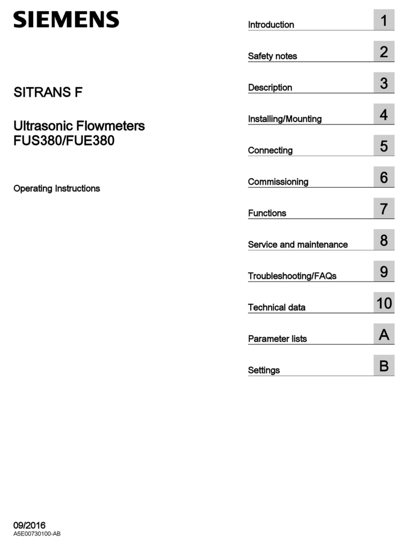 Siemens SITRANS F FUS380 User manual