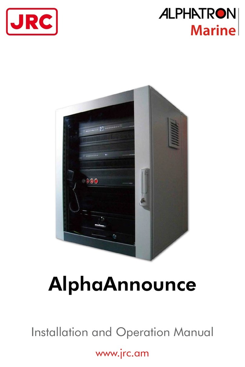 JRC Alphatron Marine AlphaAnnounce User manual