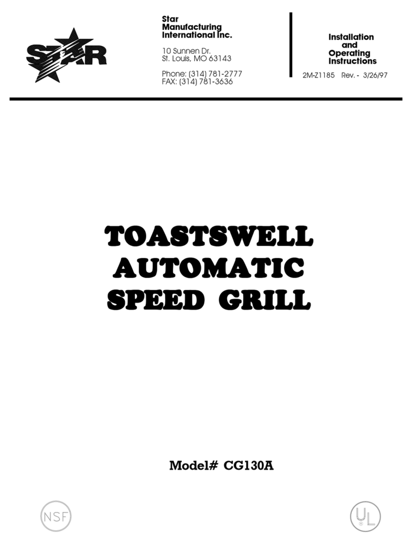 Star CG130A Installation and operating instructions