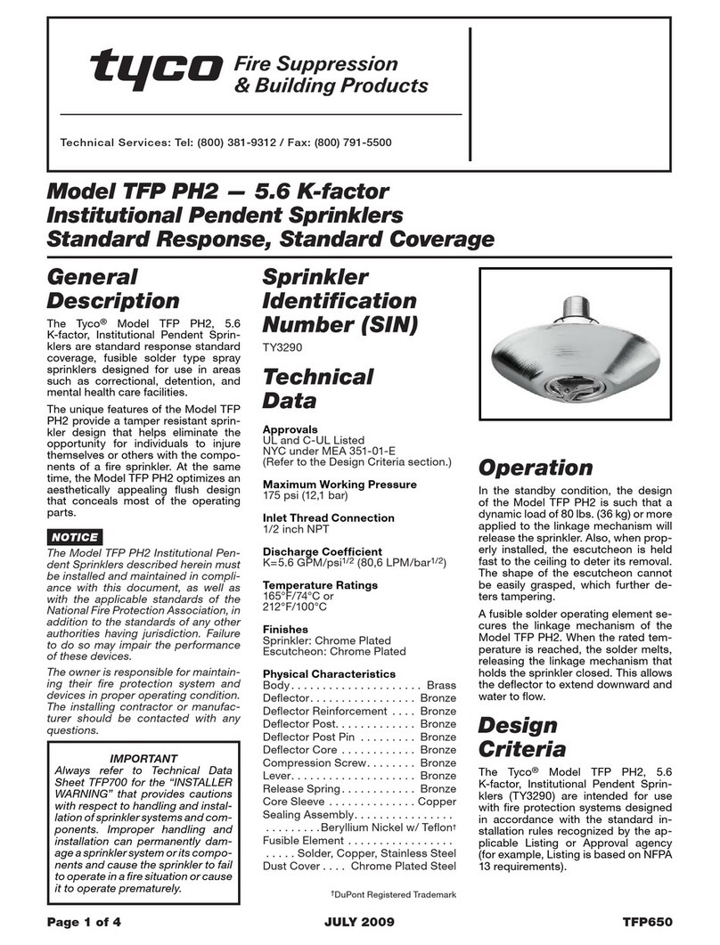 Tyco TFP PH2 User manual