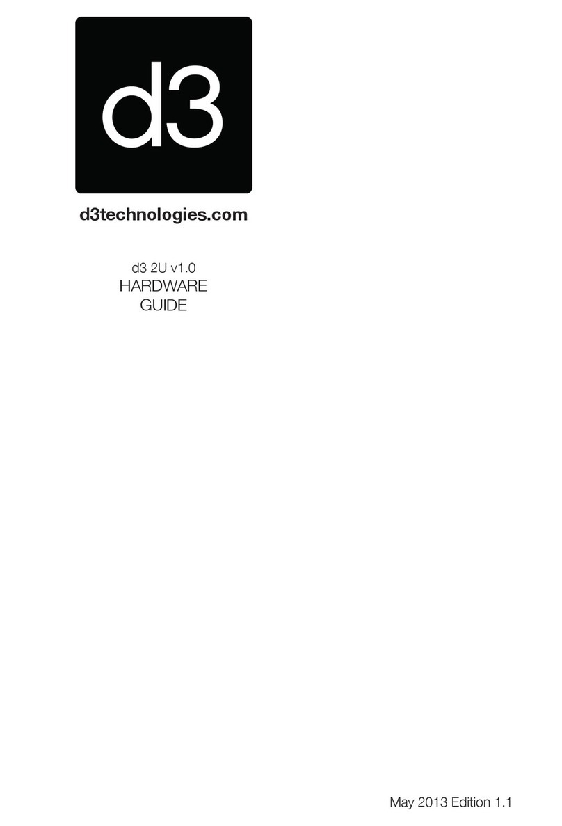 d3 Technologies 2U v1.0 Hardware guide d3 Technologies 2U v1.0 Hardware guide