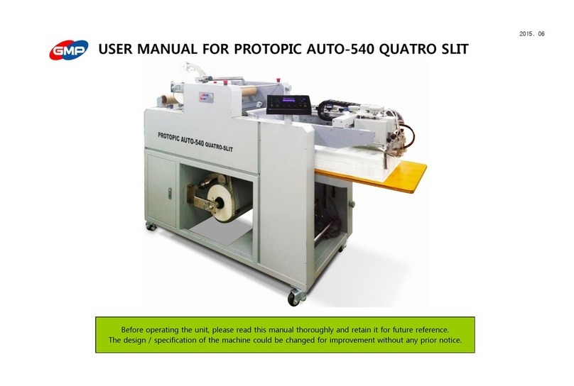GMP PROTOPIC AUTO-540 HS user manual
