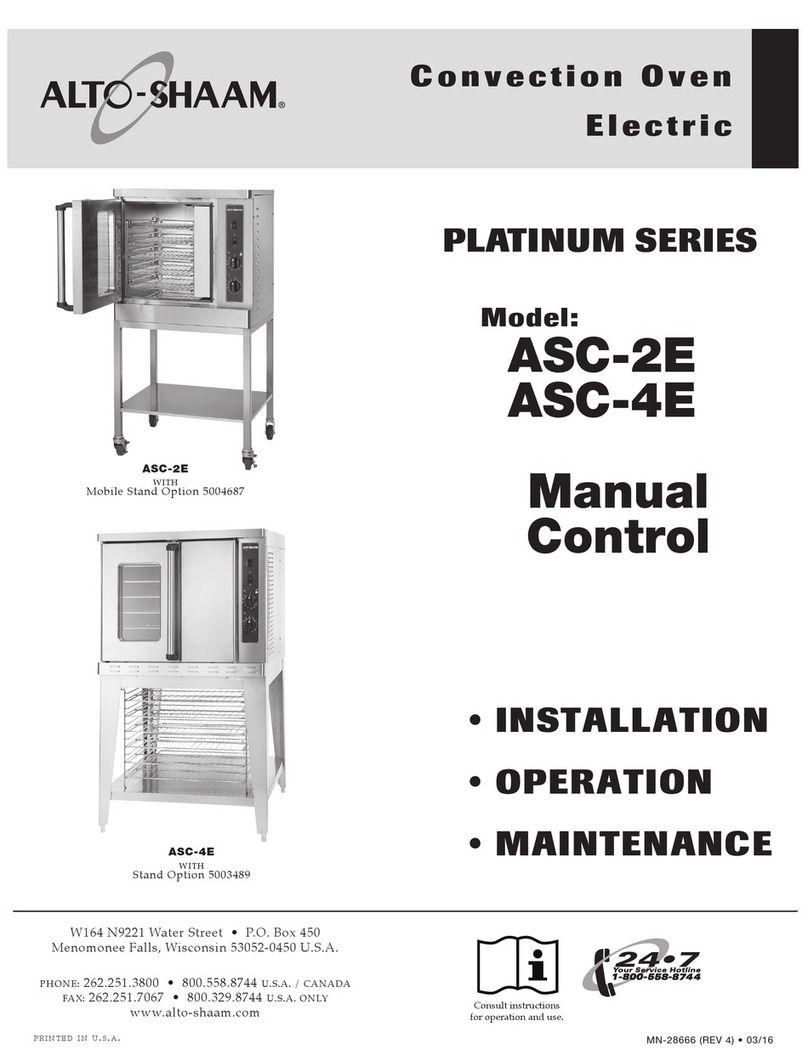 Alto-Shaam PLATINUM Series Installation operation & maintenance