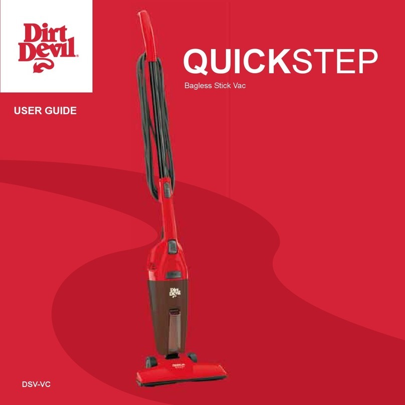 Dirt Devil Quickstep user guide