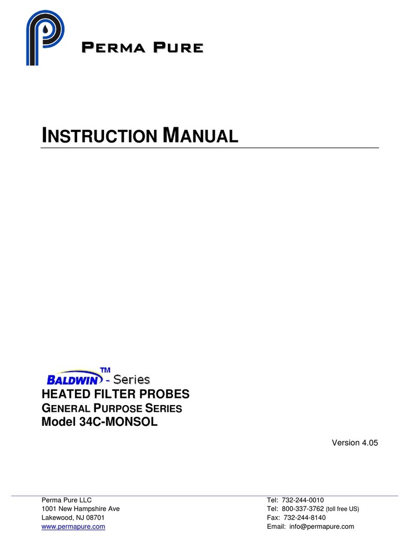Perma Pure Baldwin series instruction manual
