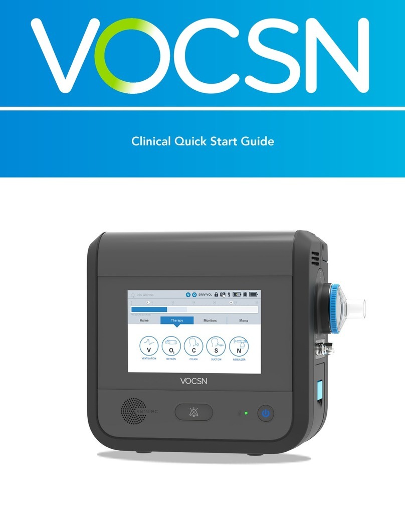 Ventec Life Systems VOCSN Clinical Quick Start Guide Ventec Life Systems VOCSN Clinical Quick Start Guide