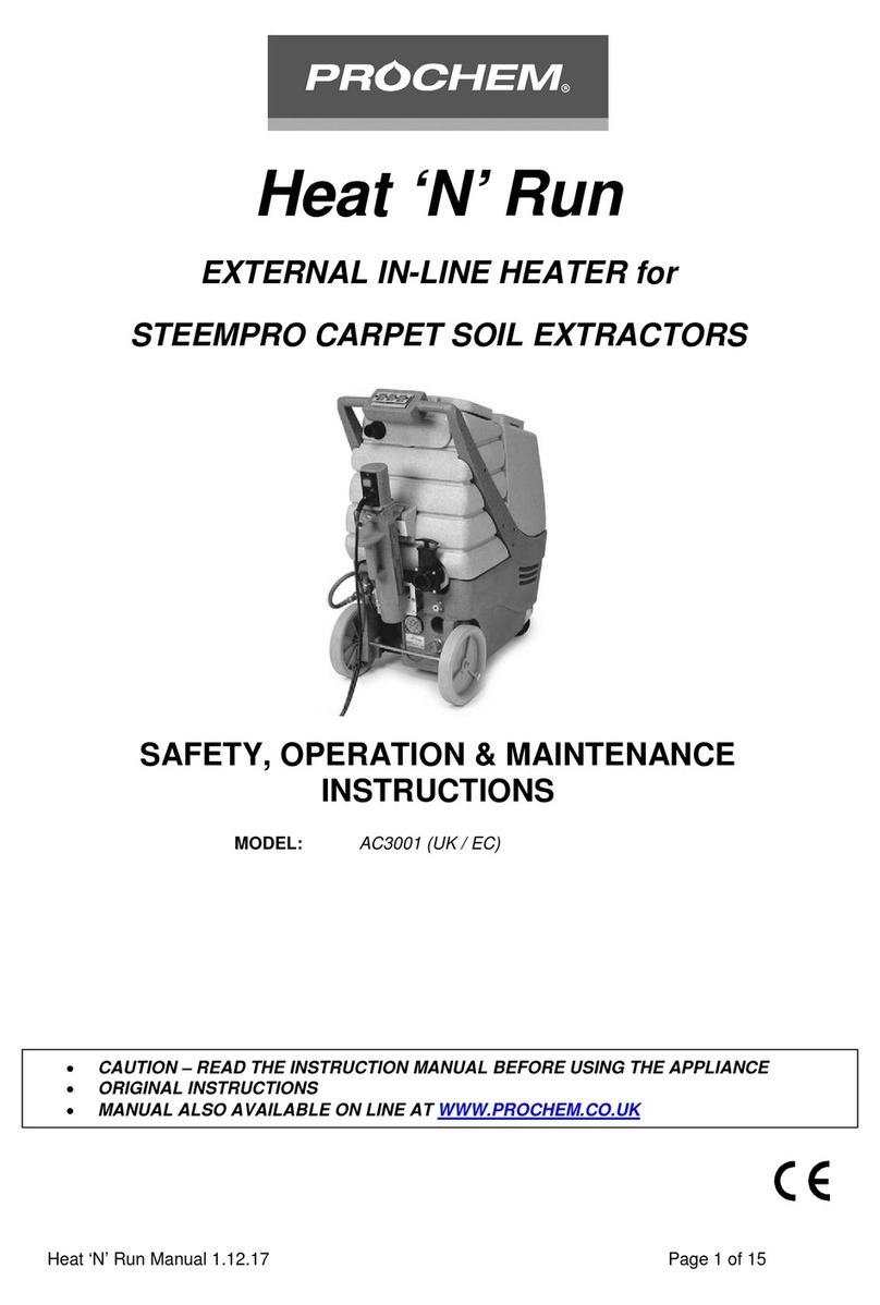 Prochem Heat 'N' Run Safety, operation & maintenance instructions Prochem Heat 'N' Run Safety, operation & maintenance instructions