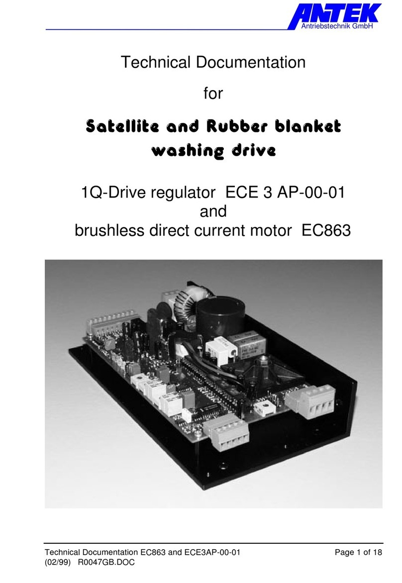 ANTEK ECE863 Series Technical documentation