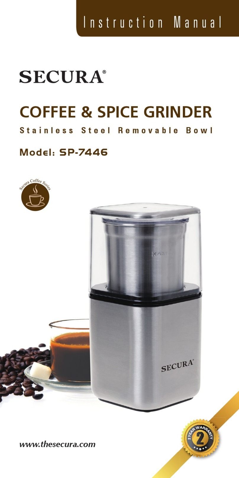 Secura Secura Coffee Series User manual