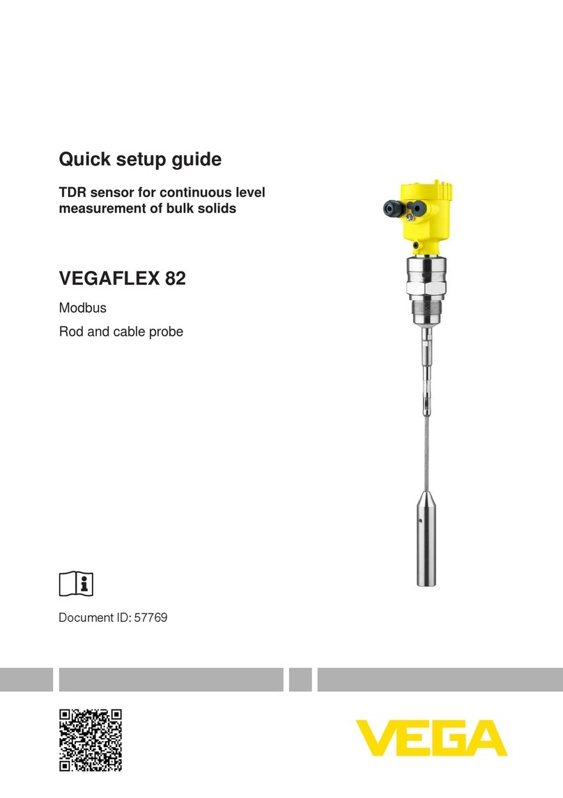 Vega VEGAFLEX 82 Quick setup guide Vega VEGAFLEX 82 Quick setup guide