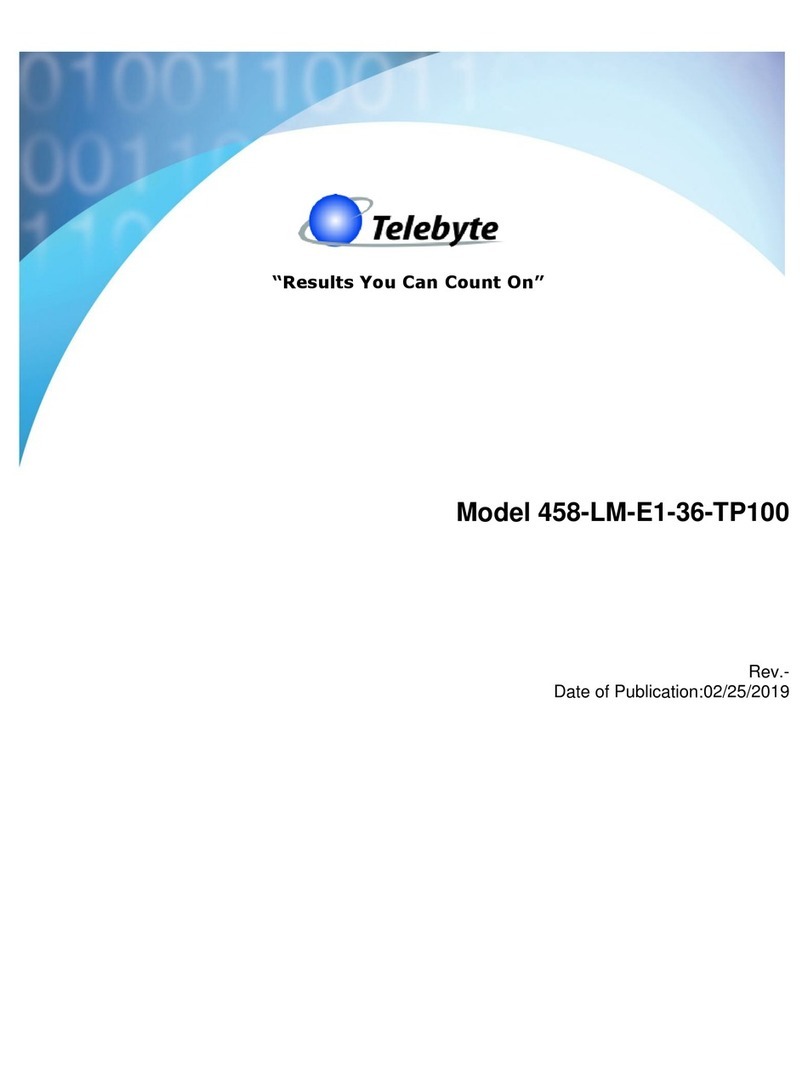 Telebyte 458-LM-E1-36-TP100 Reference manual